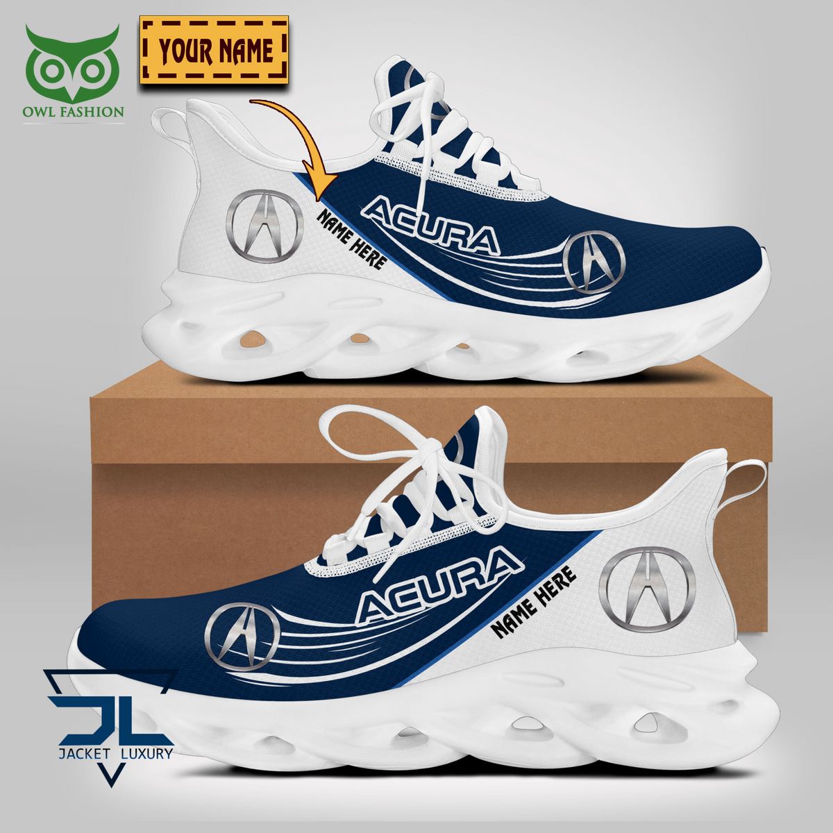 Ideafootwear Acura Car Brand Max Soul Shoes Sneakers For Men And Women