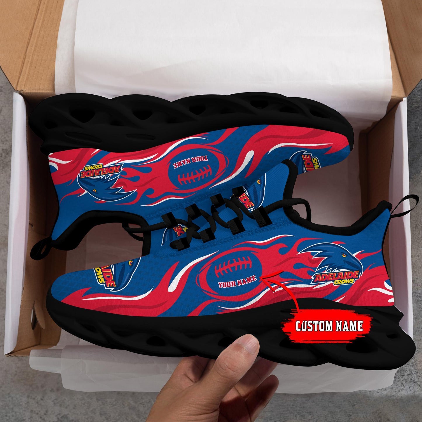 Ideafootwear Adelaide Crows Max Soul Shoes Sneakers For Men And Women