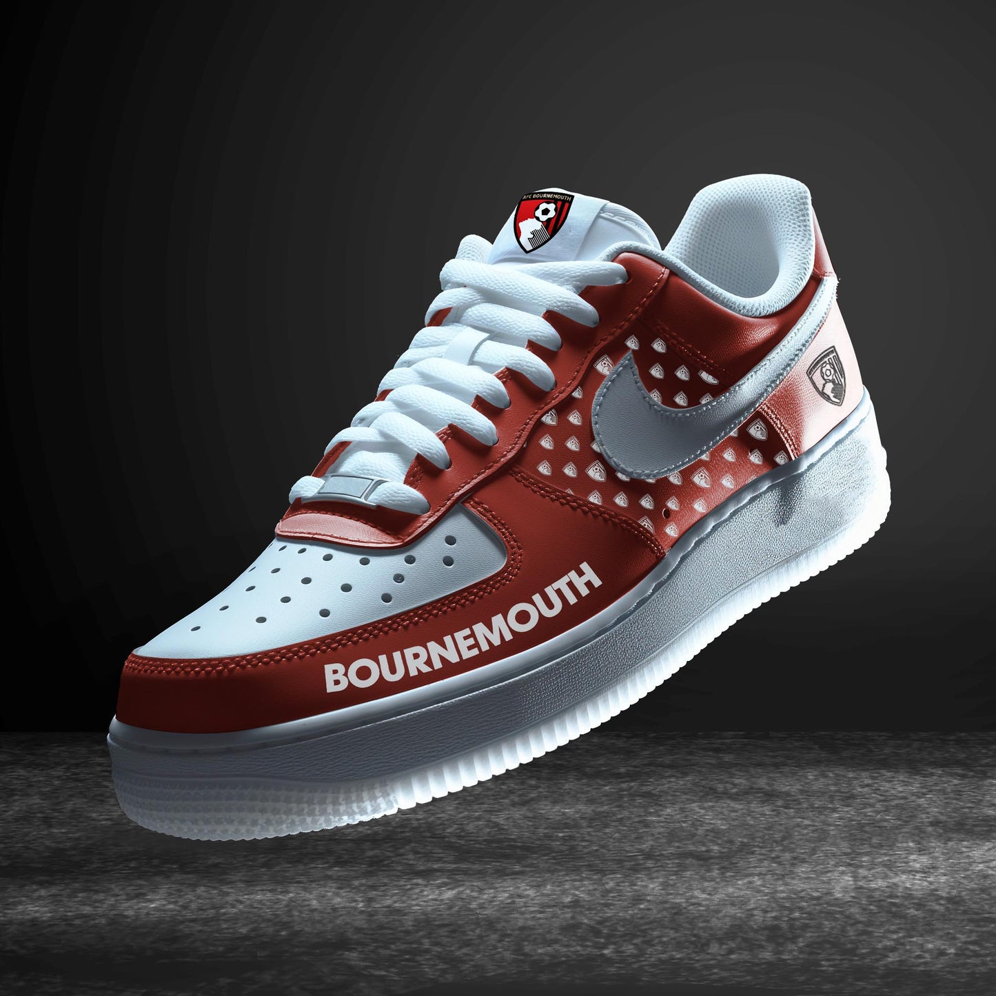 Ideafootwear AFC Bournemouth EPL Air Low-Top Sneakers Shoes For Men And Women