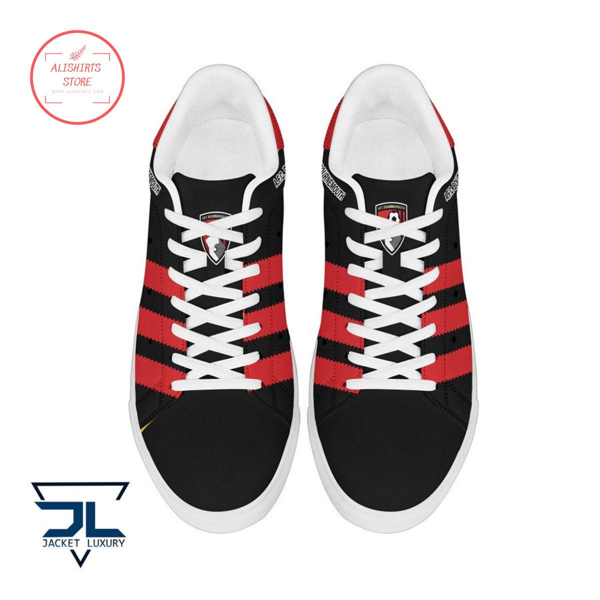 Ideafootwear AFC Bournemouth Skate Stan Shoes Sneakes For Men And Women