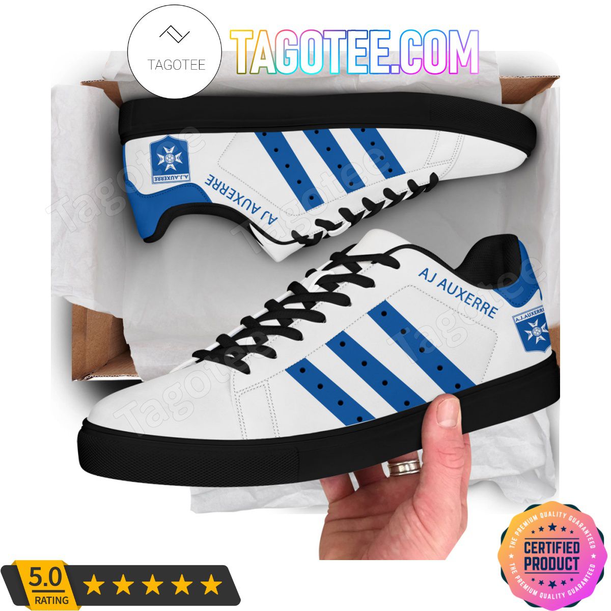 Ideafootwear AJ Auxerre Skate Stan Shoes Sneakes For Men And Women