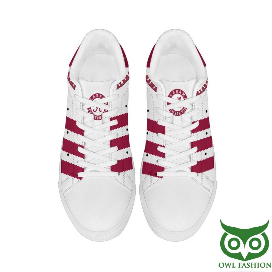Ideafootwear Alabama Crimson Tide Football Skate Stan Shoes Sneakes For Men And Women