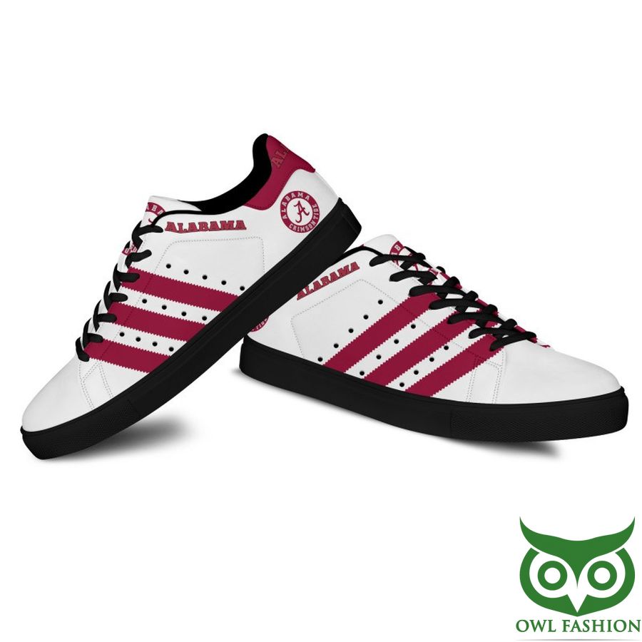 Ideafootwear Alabama Crimson Tide Football Skate Stan Shoes Sneakes For Men And Women