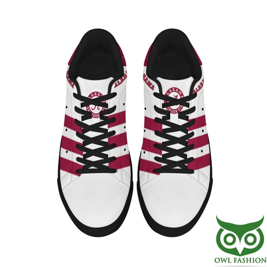 Ideafootwear Alabama Crimson Tide Football Skate Stan Shoes Sneakes For Men And Women