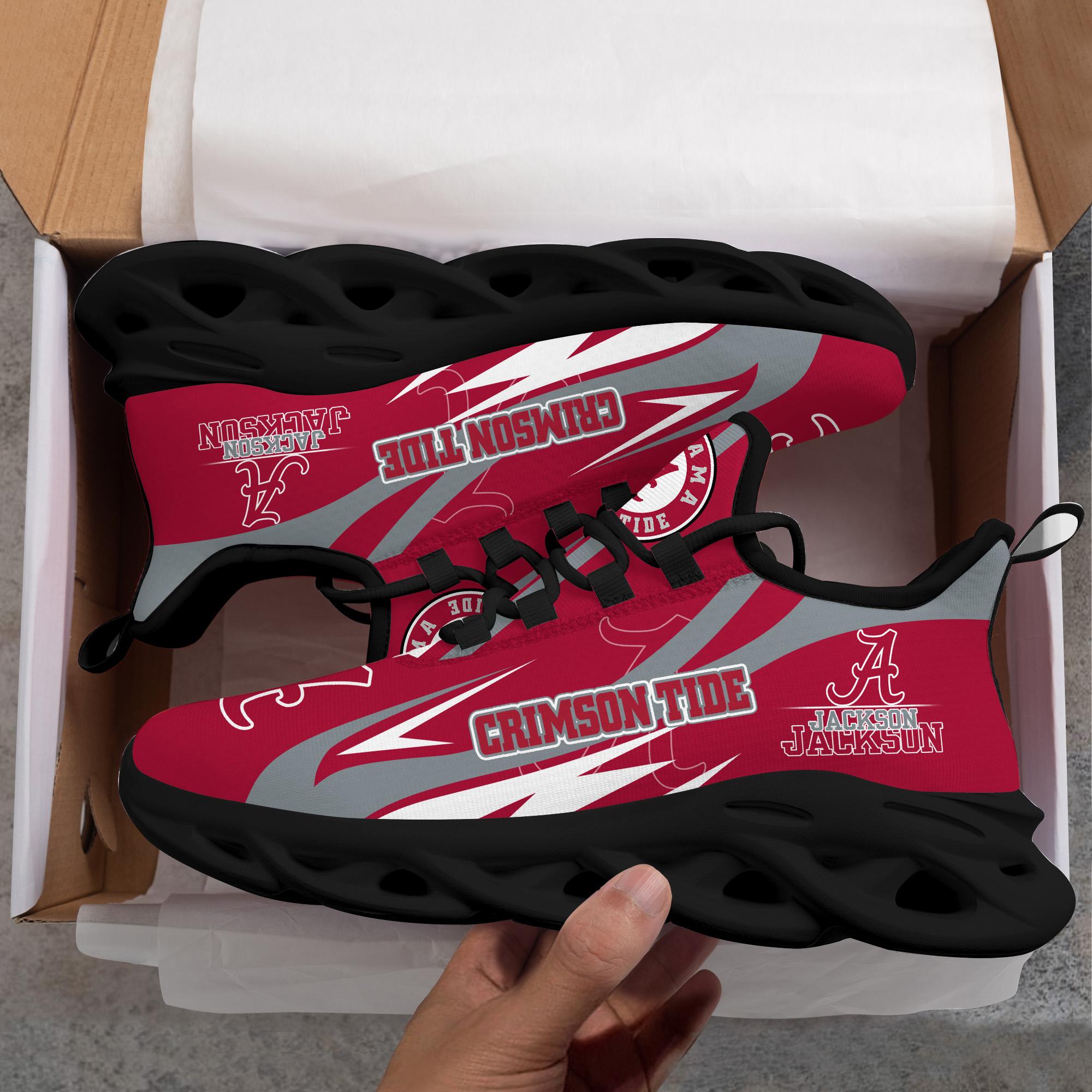 Ideafootwear Alabama Crimson Tide Max Soul Shoes Sneakers For Men And Women