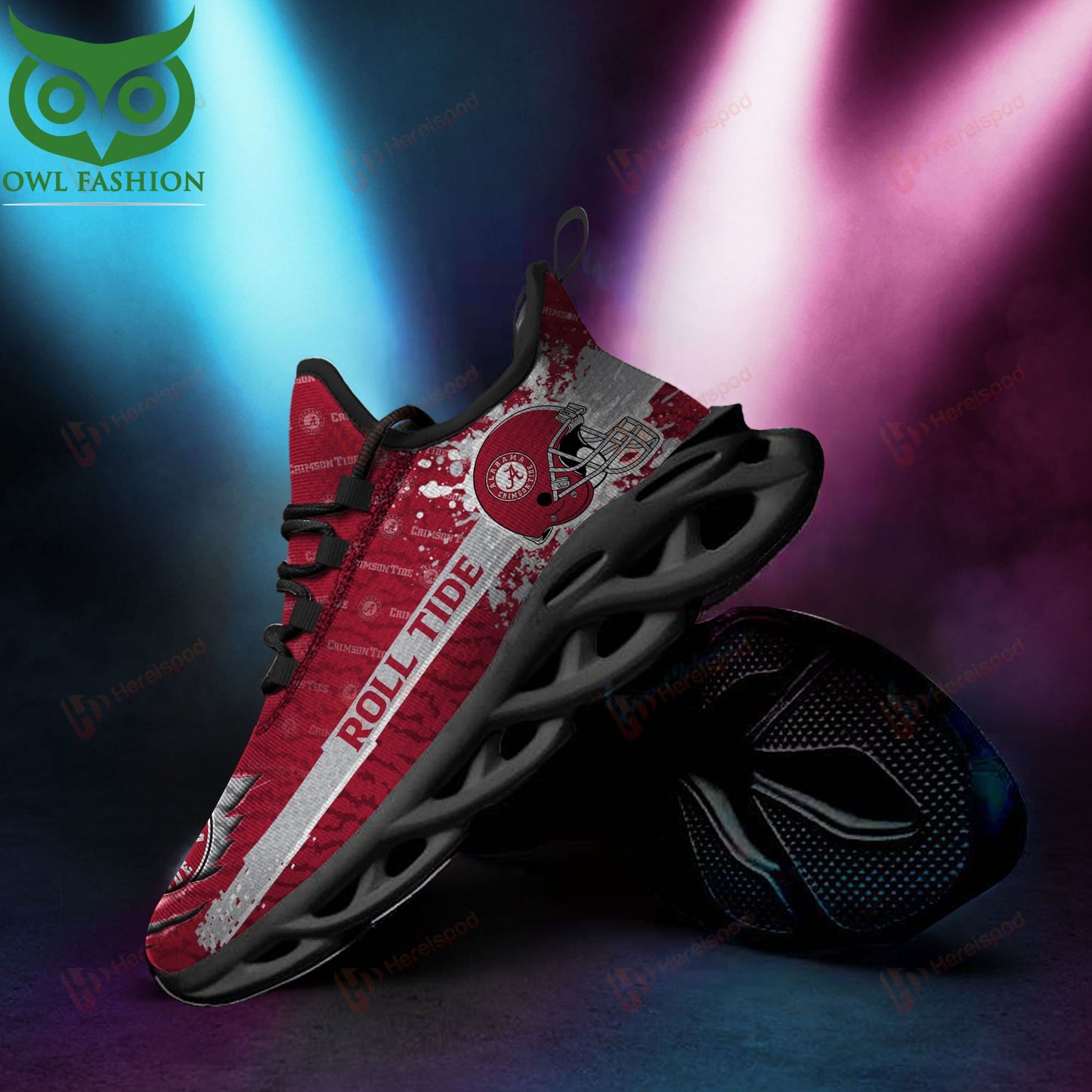 Ideafootwear Alabama Crimson Tide Max Soul Shoes Sneakers For Men And Women