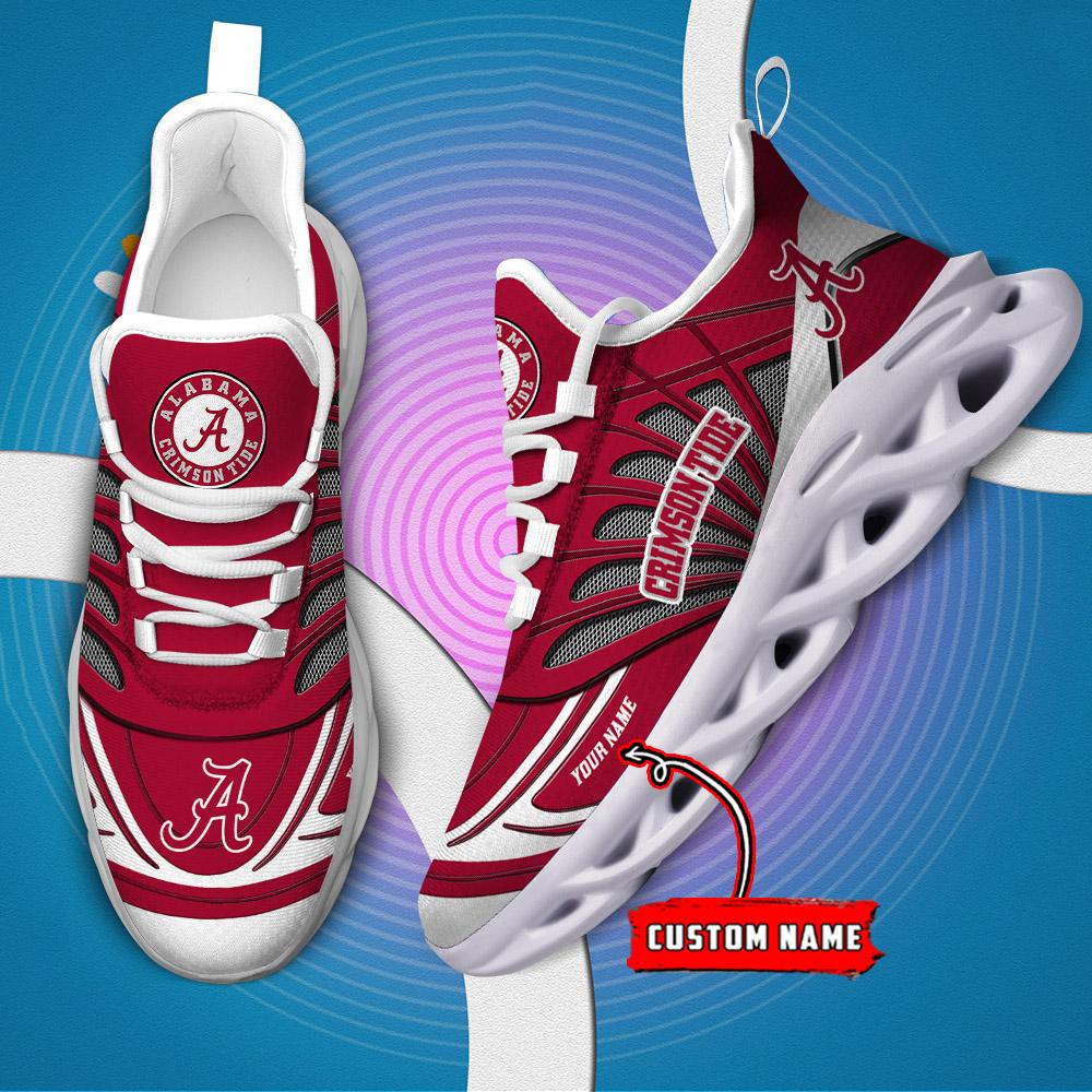Ideafootwear Alabama Crimson Tide Max Soul Shoes Sneakers For Men And Women