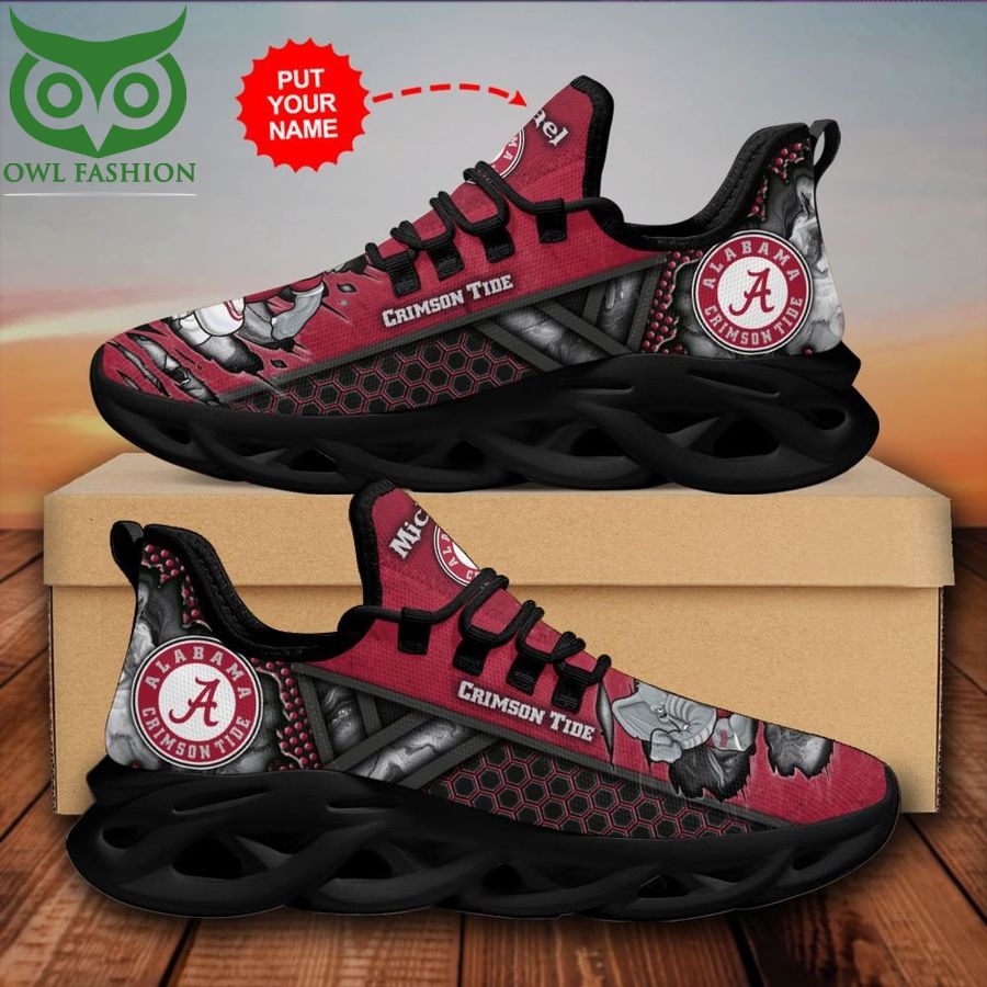 Ideafootwear Alabama Crimson Tide Max Soul Shoes Sneakers For Men And Women