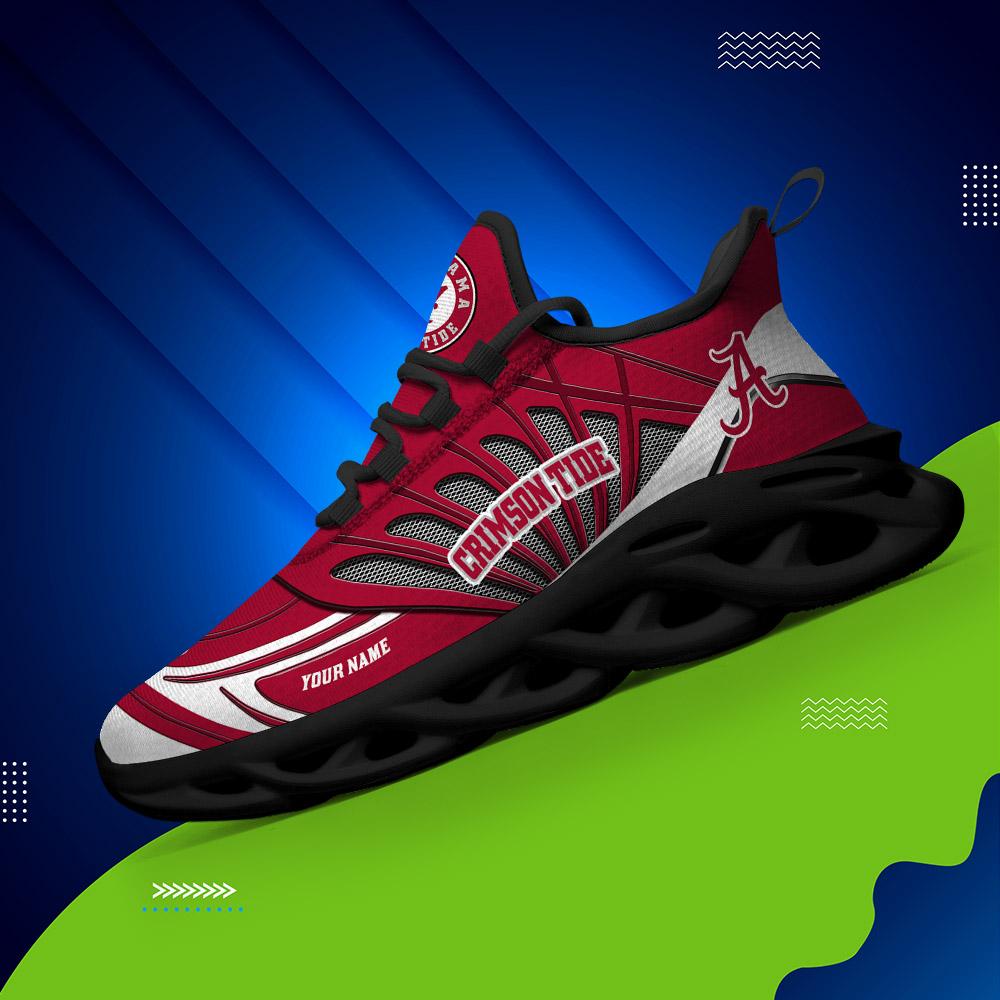 Ideafootwear Alabama Crimson Tide Max Soul Shoes Sneakers For Men And Women