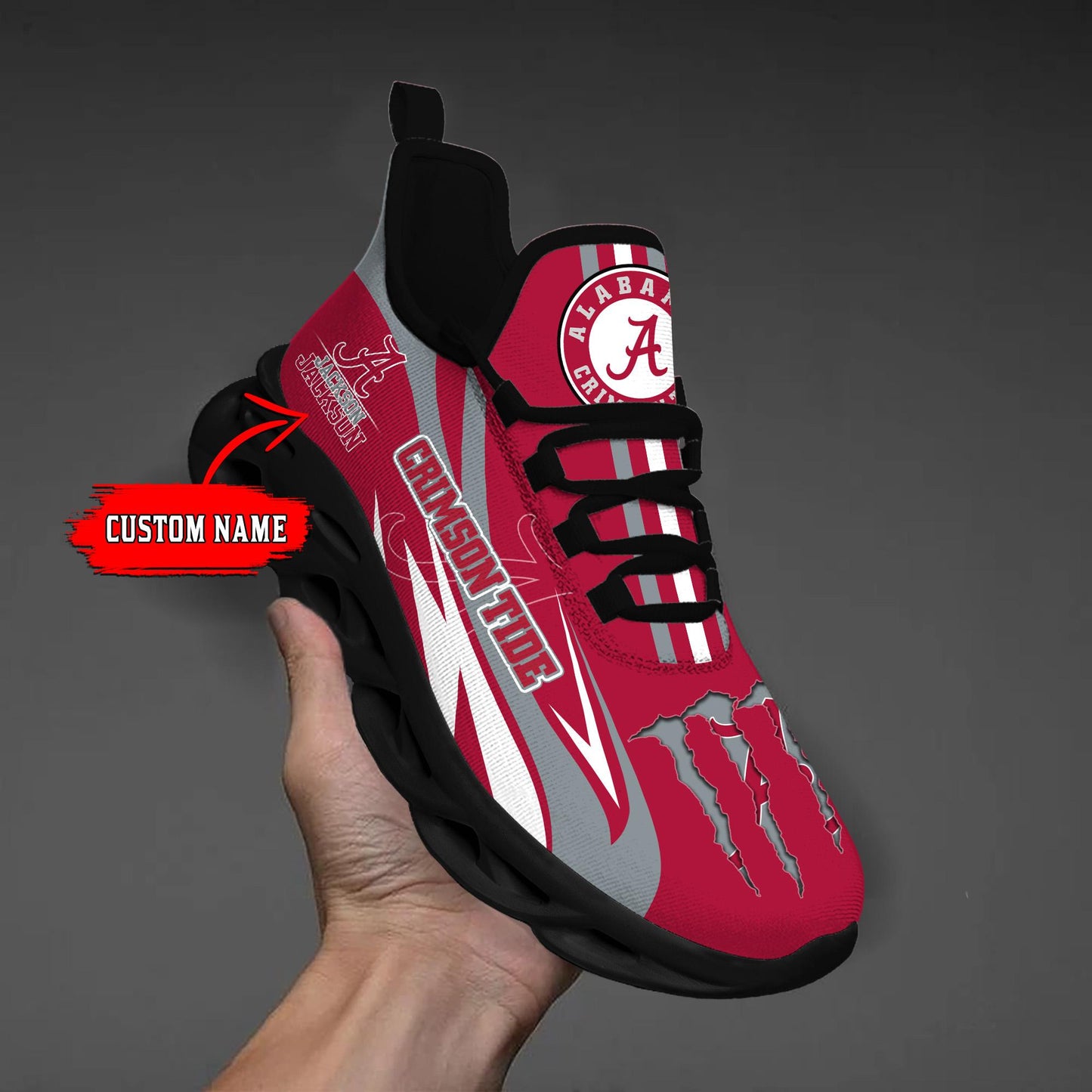 Ideafootwear Alabama Crimson Tide Max Soul Shoes Sneakers For Men And Women