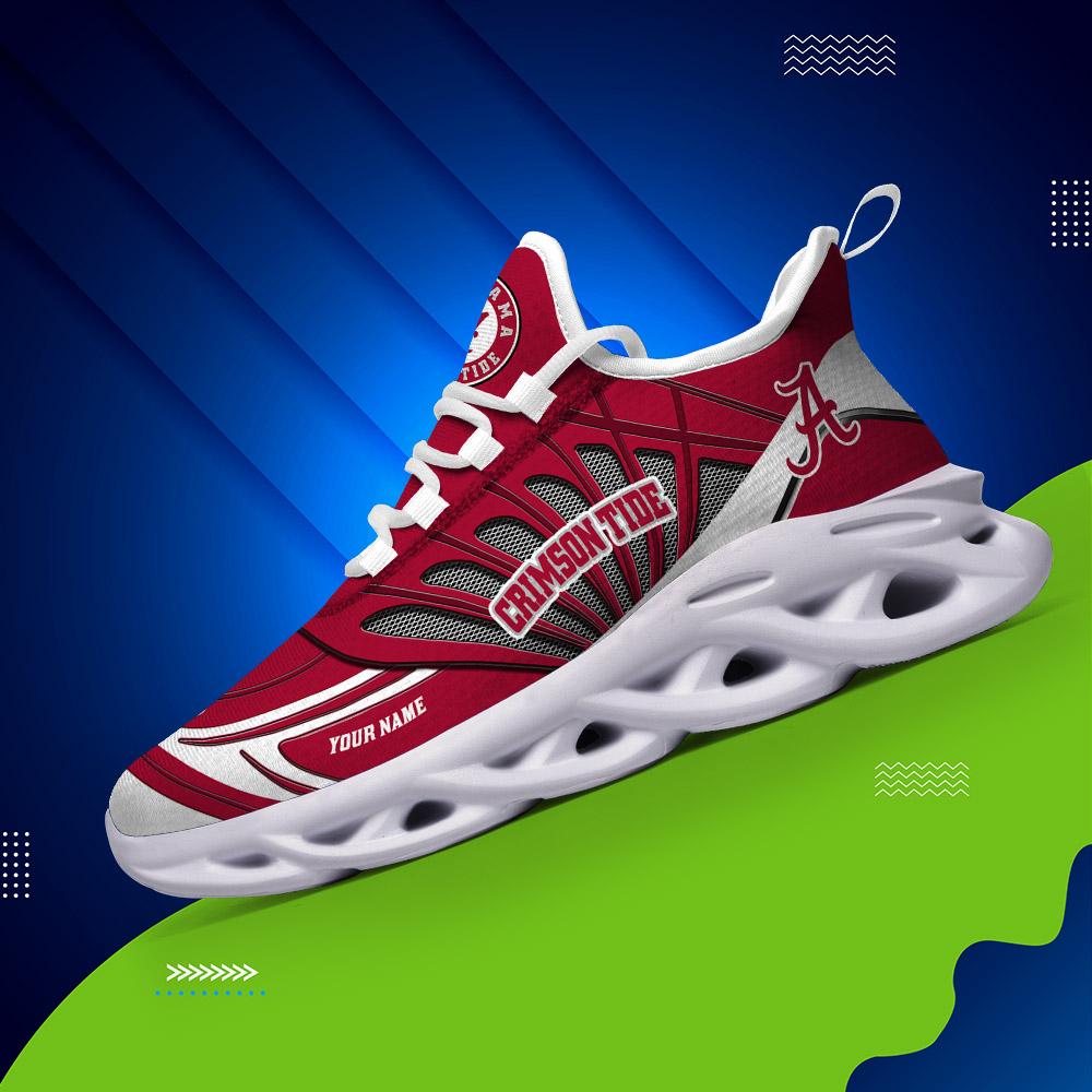 Ideafootwear Alabama Crimson Tide Max Soul Shoes Sneakers For Men And Women
