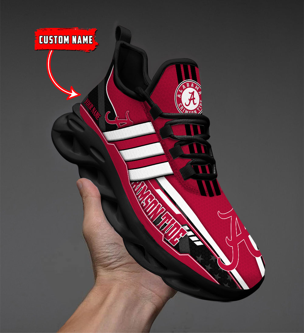 Ideafootwear Alabama Crimson Tide Max Soul Shoes Sneakers For Men And Women
