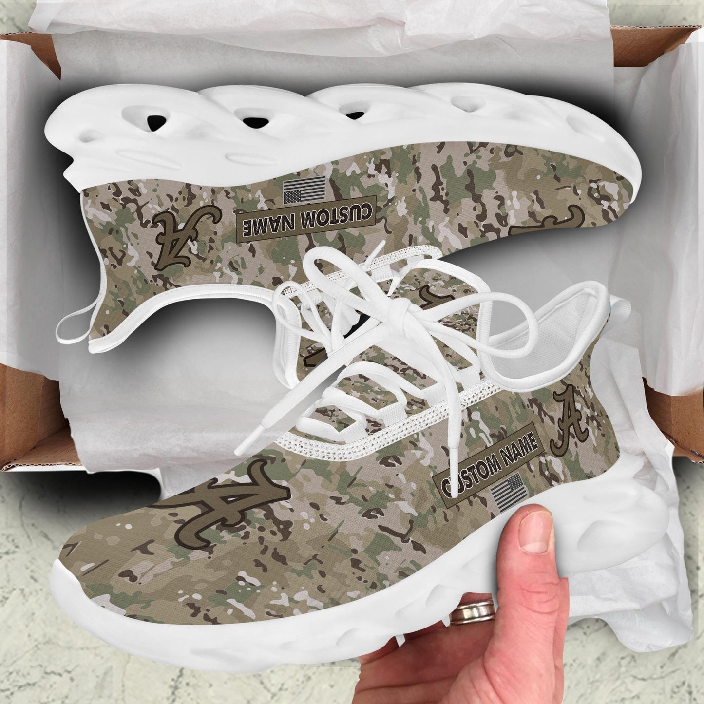 Ideafootwear Alabama Crimson Tide Max Soul Shoes Sneakers For Men And Women