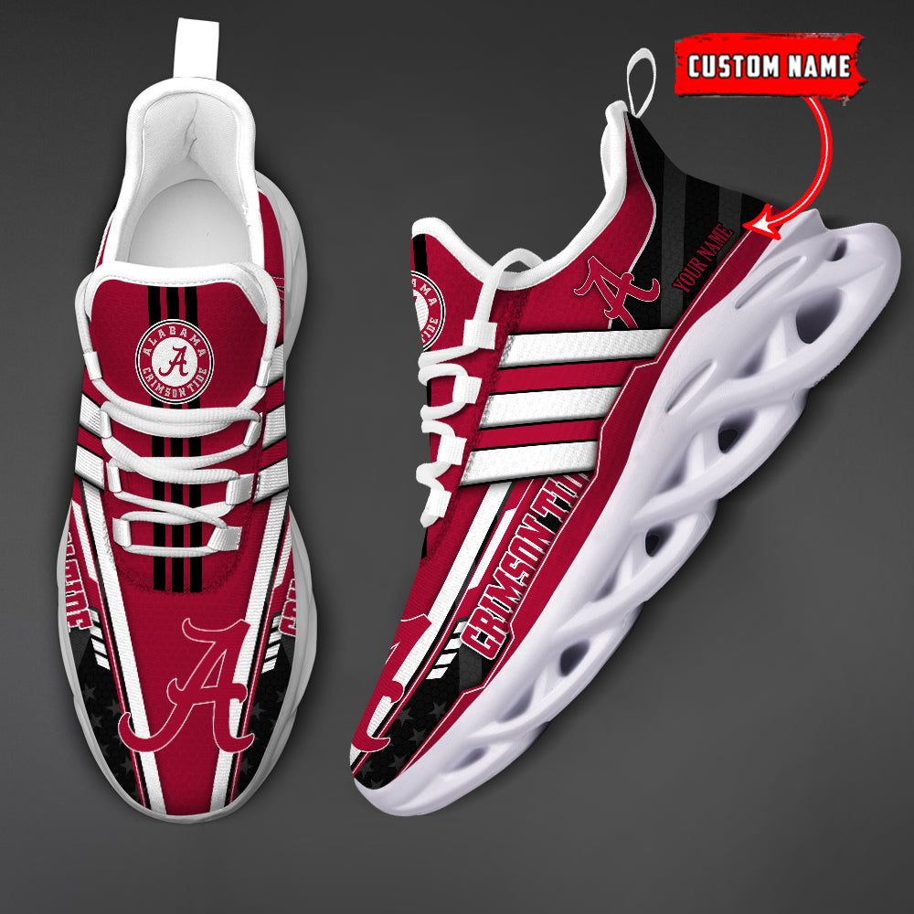 Ideafootwear Alabama Crimson Tide Max Soul Shoes Sneakers For Men And Women