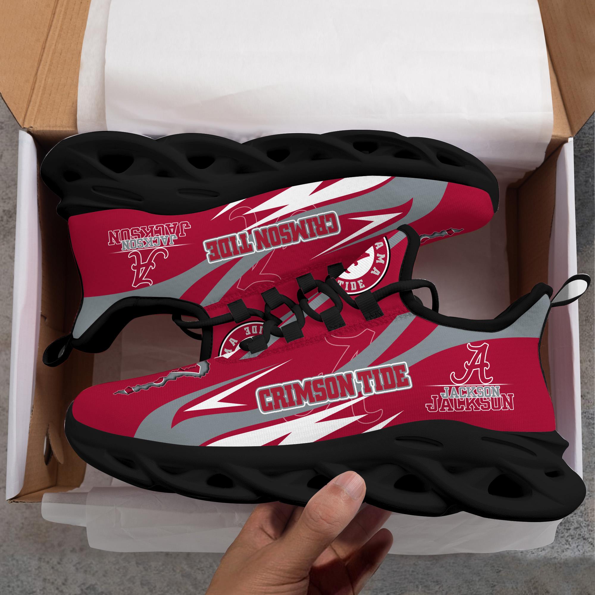 Ideafootwear Alabama Crimson Tide Max Soul Shoes Sneakers For Men And Women