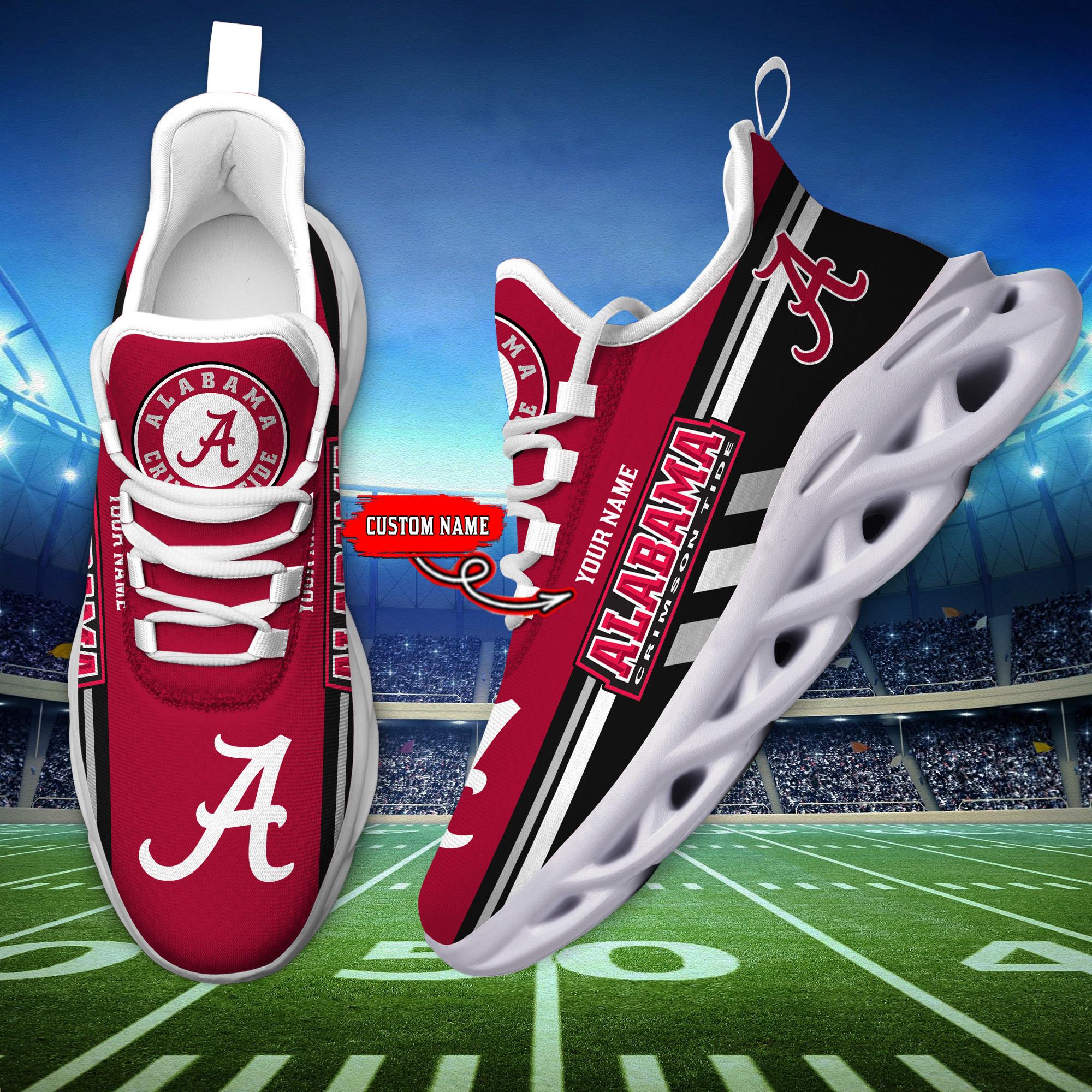 Ideafootwear Alabama Crimson Tide Max Soul Shoes Sneakers For Men And Women