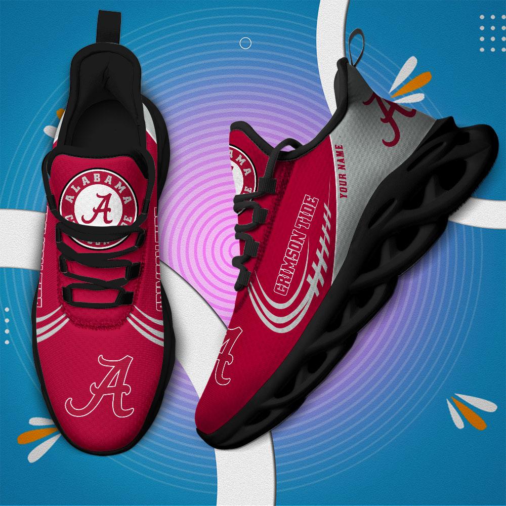 Ideafootwear Alabama Crimson Tide Max Soul Shoes Sneakers For Men And Women