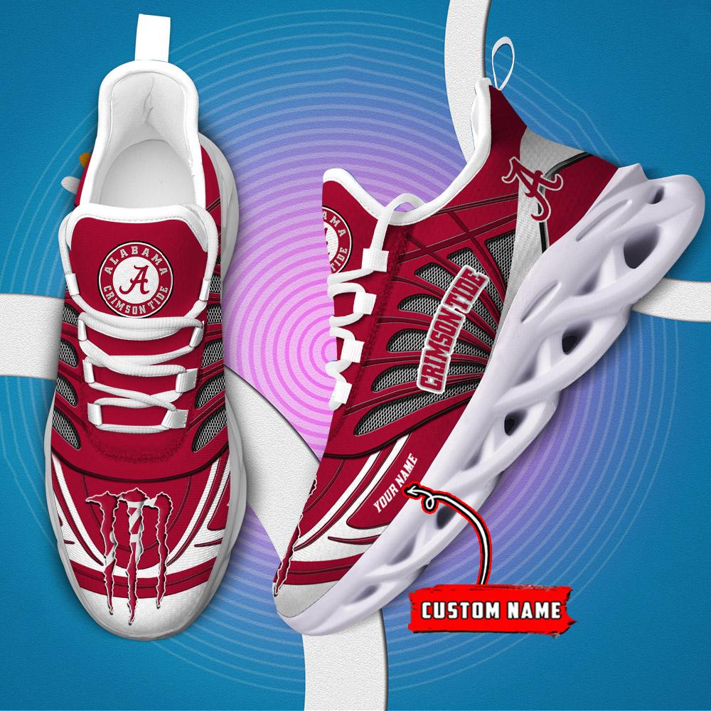 Ideafootwear Alabama Crimson Tide Max Soul Shoes Sneakers For Men And Women