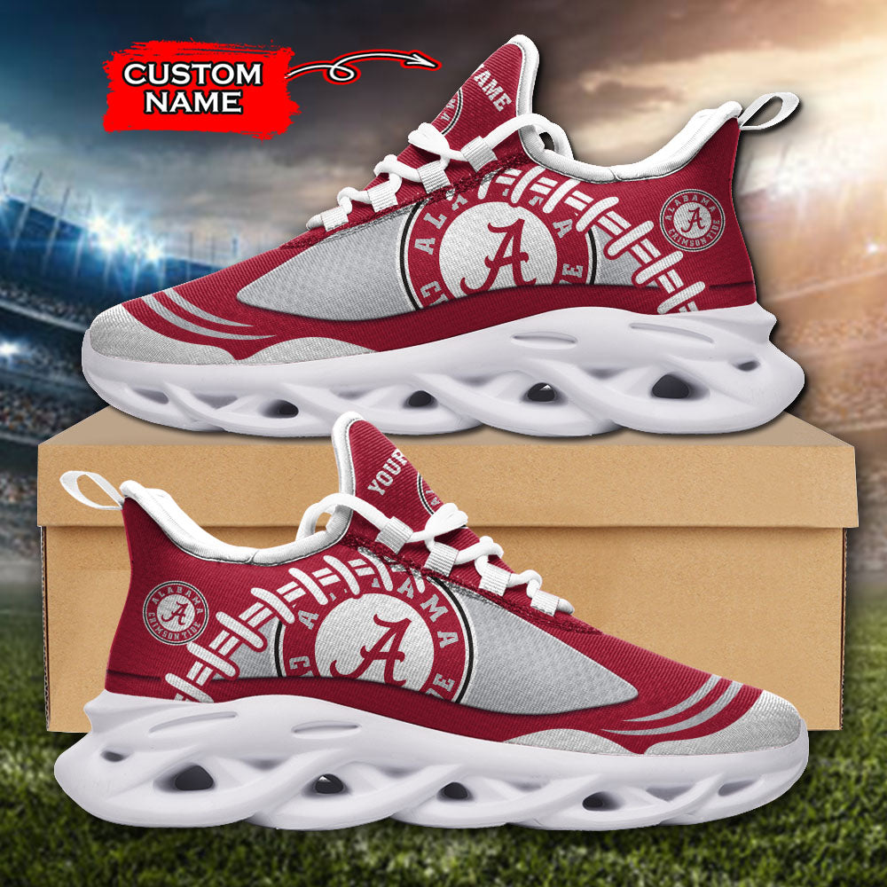 Ideafootwear Alabama Crimson Tide NCAA Max Soul Shoes Sneakers For Men And Women