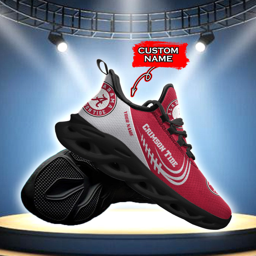Ideafootwear Alabama Crimson Tide NCAA Max Soul Shoes Sneakers For Men And Women