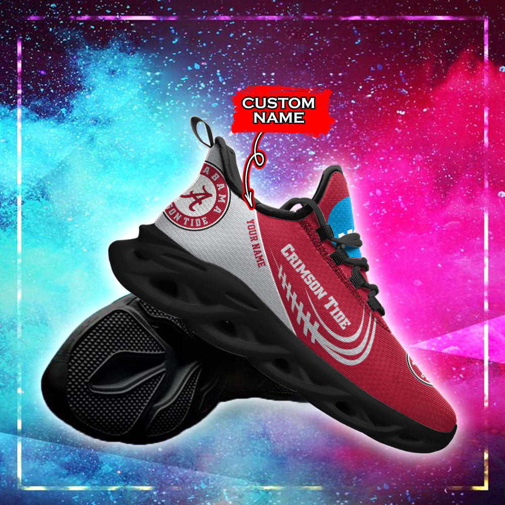 Ideafootwear Alabama Crimson Tide NCAA Max Soul Shoes Sneakers For Men And Women