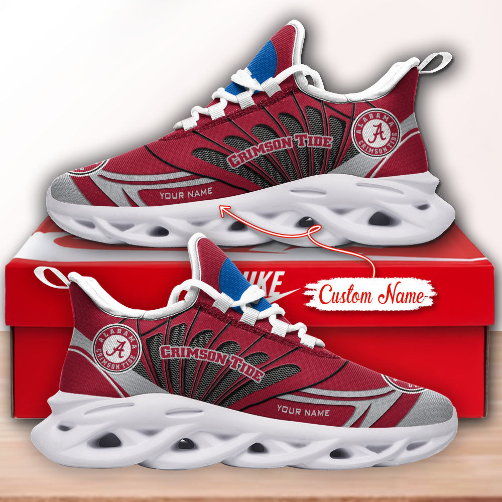 Ideafootwear Alabama Crimson Tide NCAA Max Soul Shoes Sneakers For Men And Women