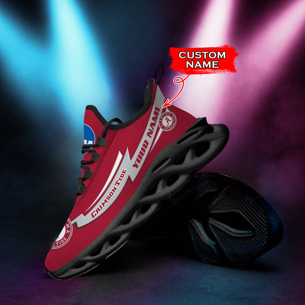 Ideafootwear Alabama Crimson Tide NCAA Max Soul Shoes Sneakers For Men And Women