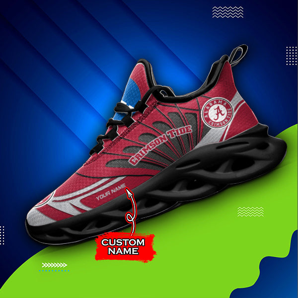 Ideafootwear Alabama Crimson Tide NCAA Max Soul Shoes Sneakers For Men And Women