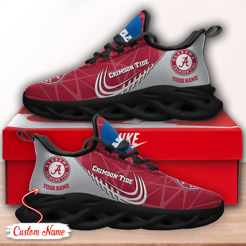 Ideafootwear Alabama Crimson Tide NCAA Max Soul Shoes Sneakers For Men And Women