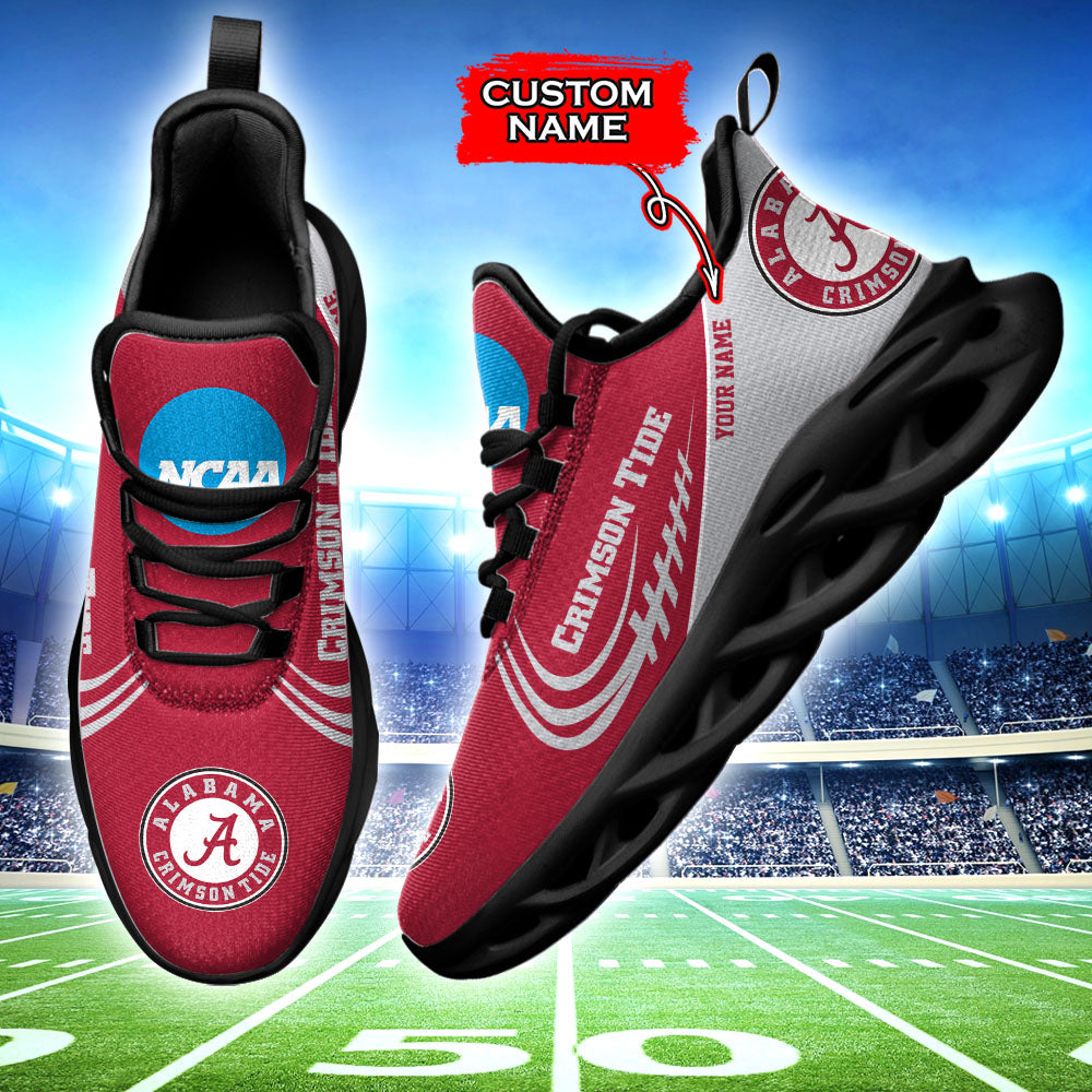 Ideafootwear Alabama Crimson Tide NCAA Max Soul Shoes Sneakers For Men And Women