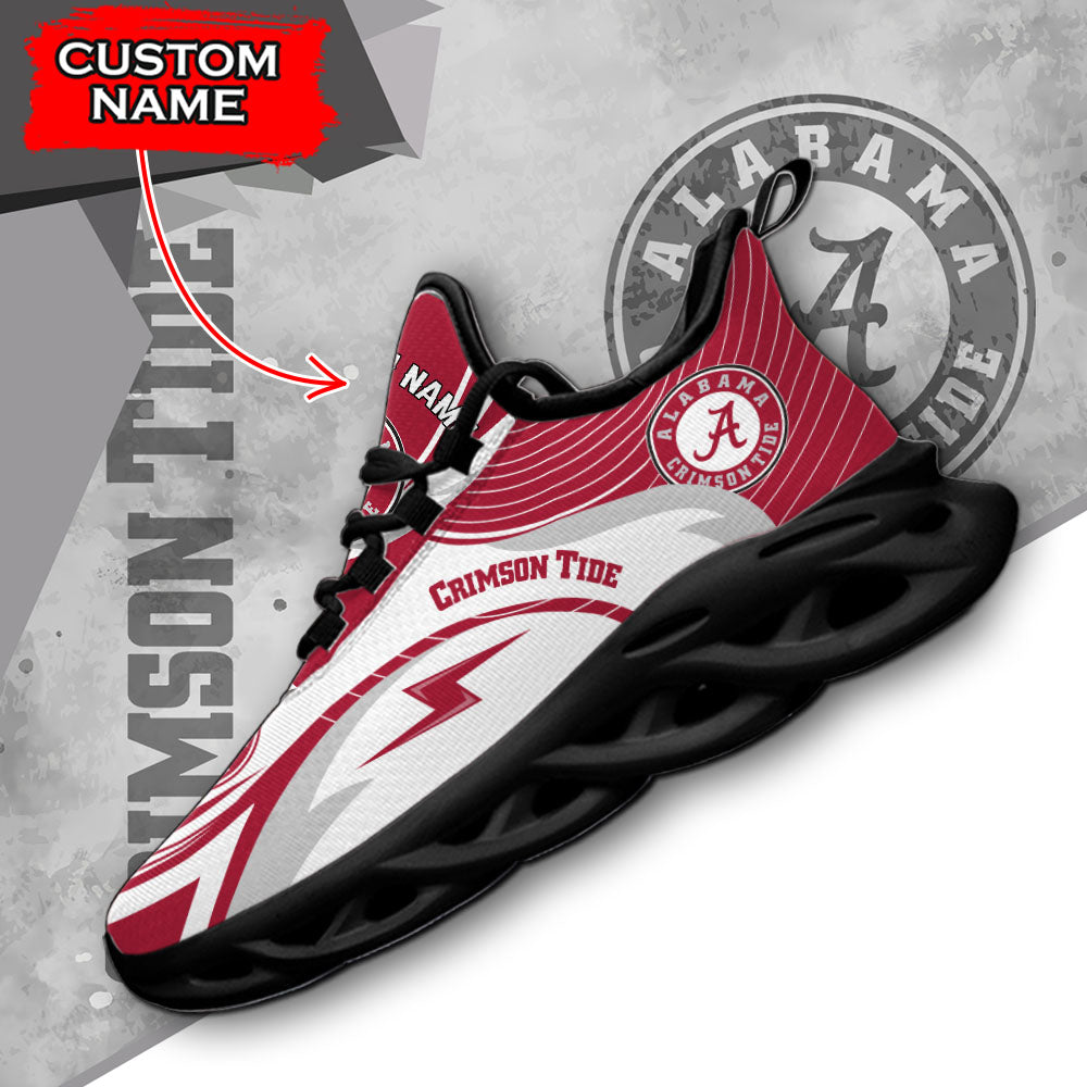 Ideafootwear Alabama Crimson Tide NCAA Max Soul Shoes Sneakers For Men And Women