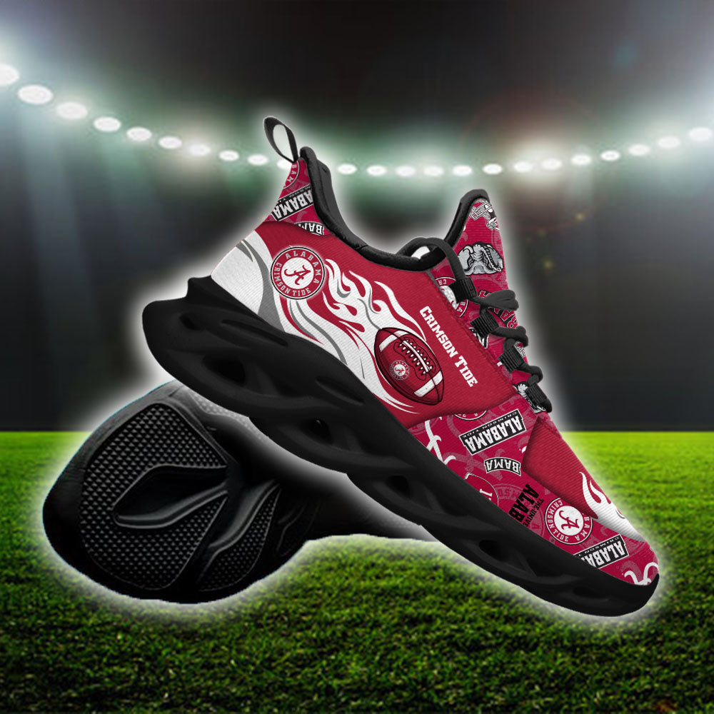 Ideafootwear Alabama Crimson Tide NCAA Max Soul Shoes Sneakers For Men And Women