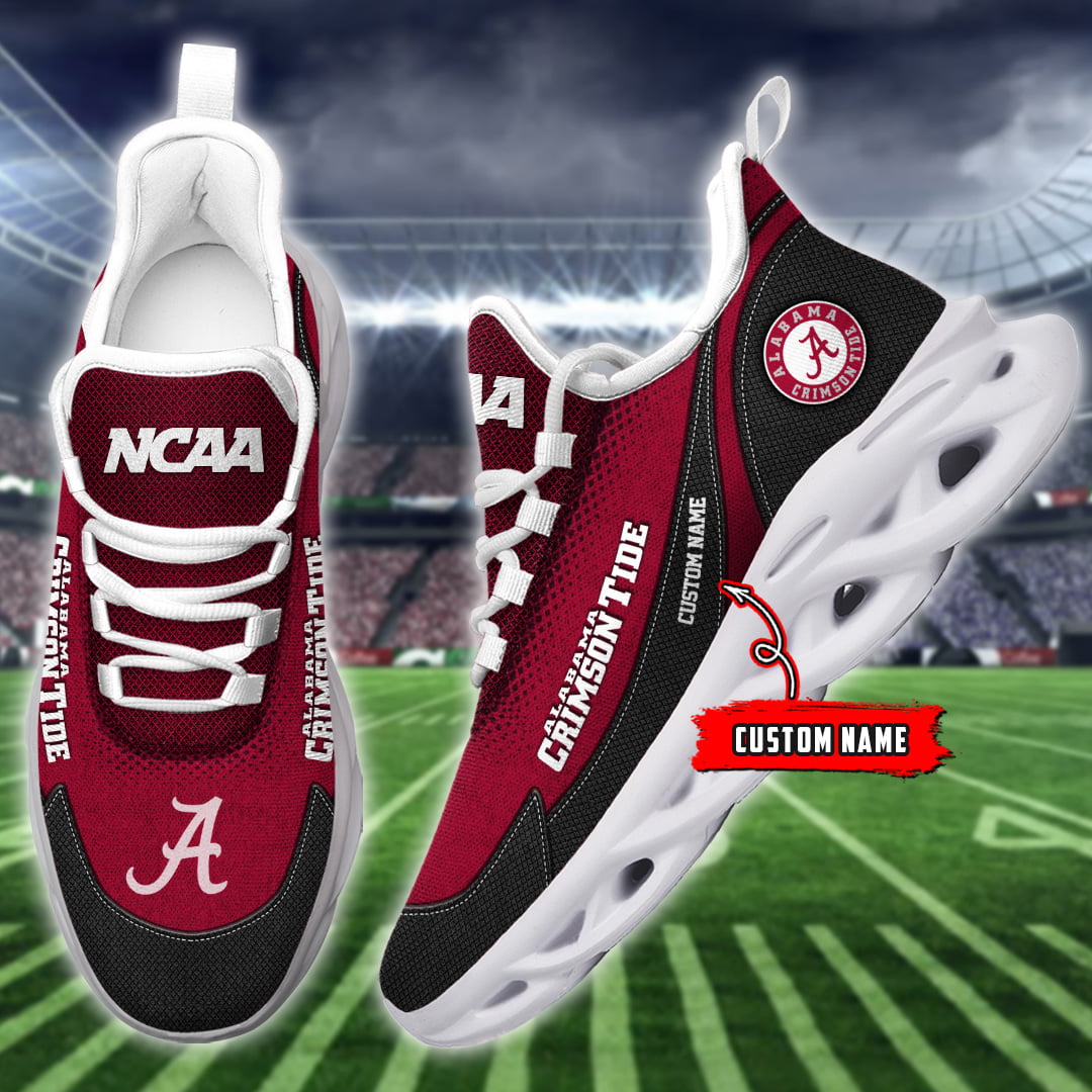 Ideafootwear Alabama Crimson Tide NCAA Max Soul Shoes Sneakers For Men And Women