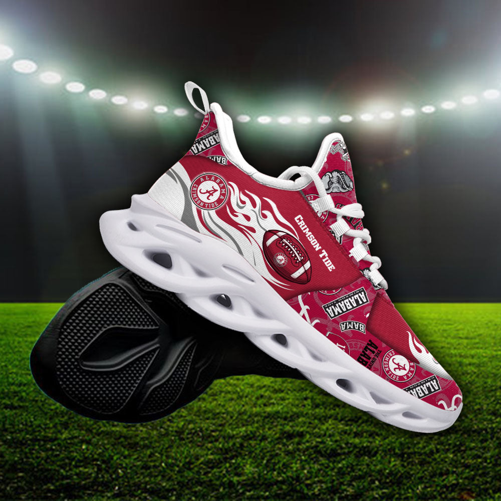 Ideafootwear Alabama Crimson Tide NCAA Max Soul Shoes Sneakers For Men And Women