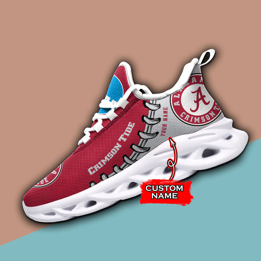 Ideafootwear Alabama Crimson Tide NCAA Max Soul Shoes Sneakers For Men And Women