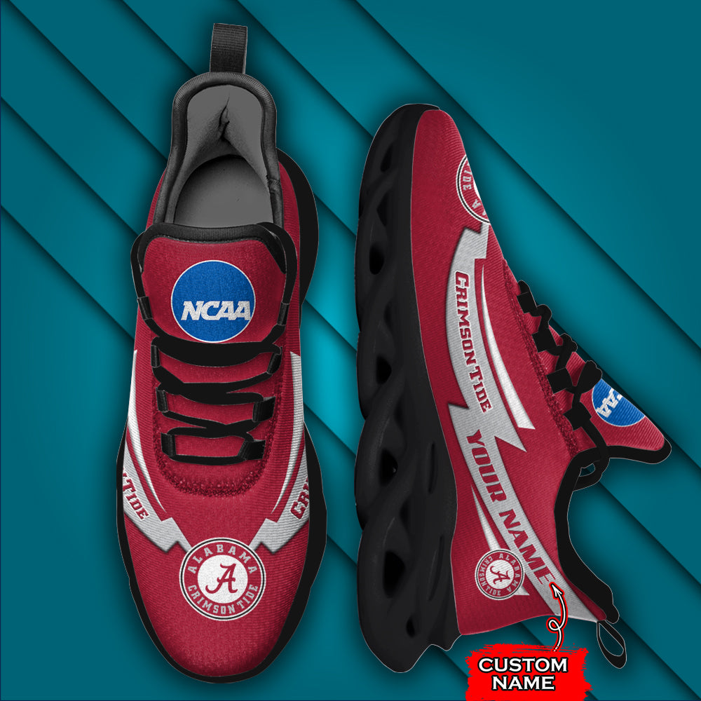 Ideafootwear Alabama Crimson Tide NCAA Max Soul Shoes Sneakers For Men And Women