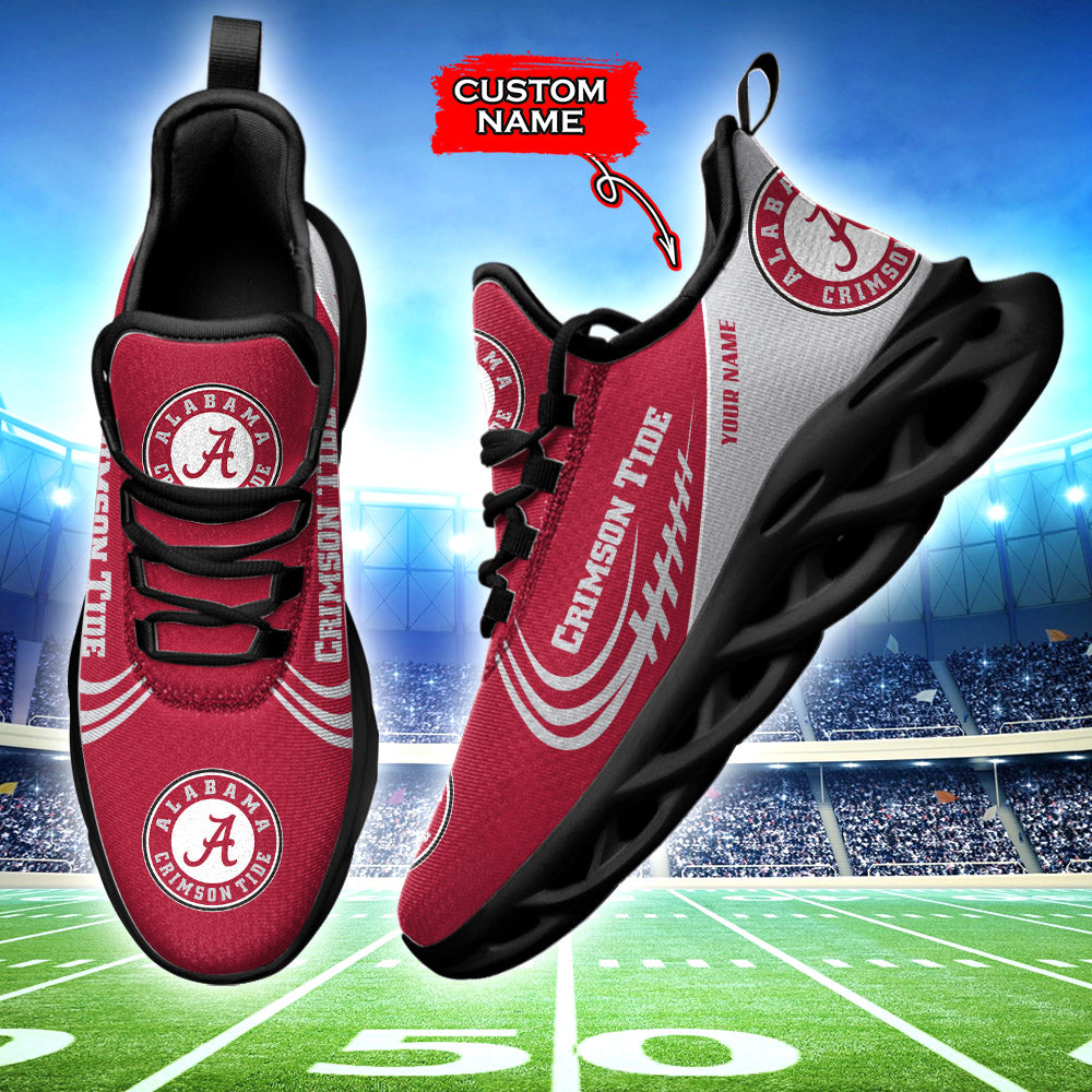 Ideafootwear Alabama Crimson Tide NCAA Max Soul Shoes Sneakers For Men And Women