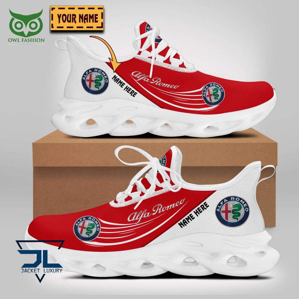 Ideafootwear Alfa Romeo Car Brand Max Soul Shoes Sneakers For Men And Women