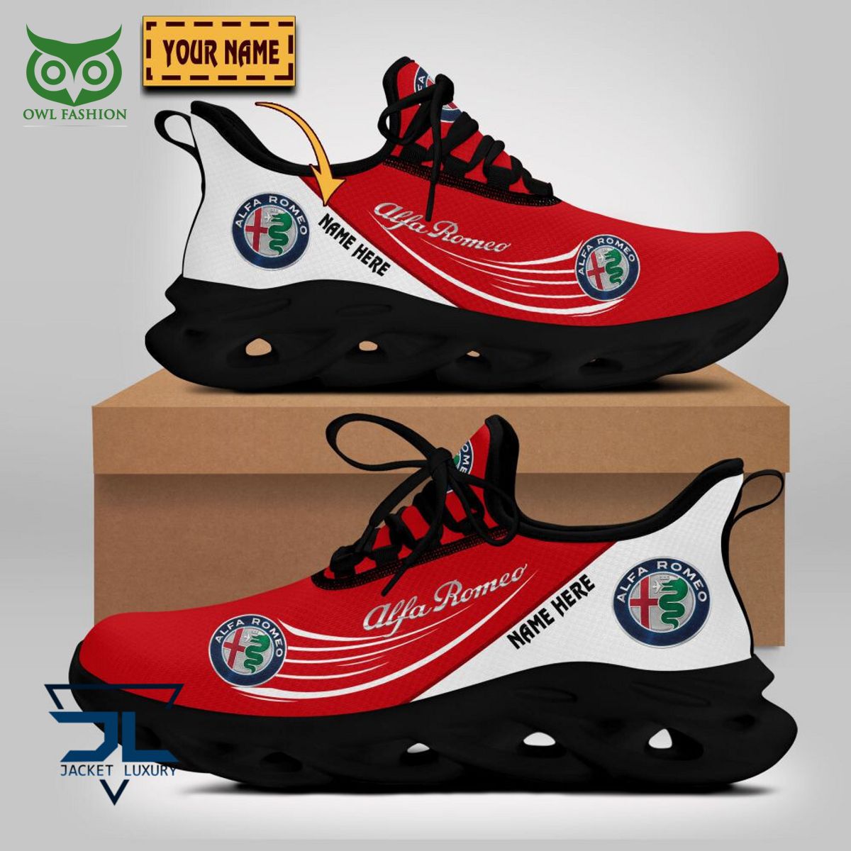 Ideafootwear Alfa Romeo Car Brand Max Soul Shoes Sneakers For Men And Women