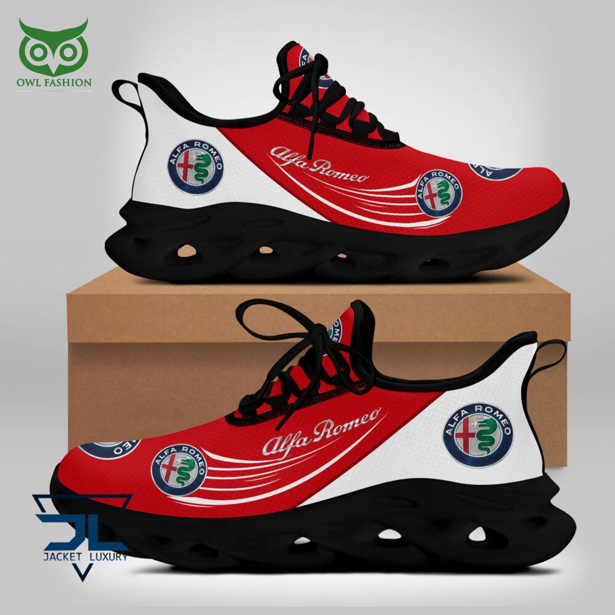 Ideafootwear Alfa Romeo Max Soul Shoes Sneakers For Men And Women