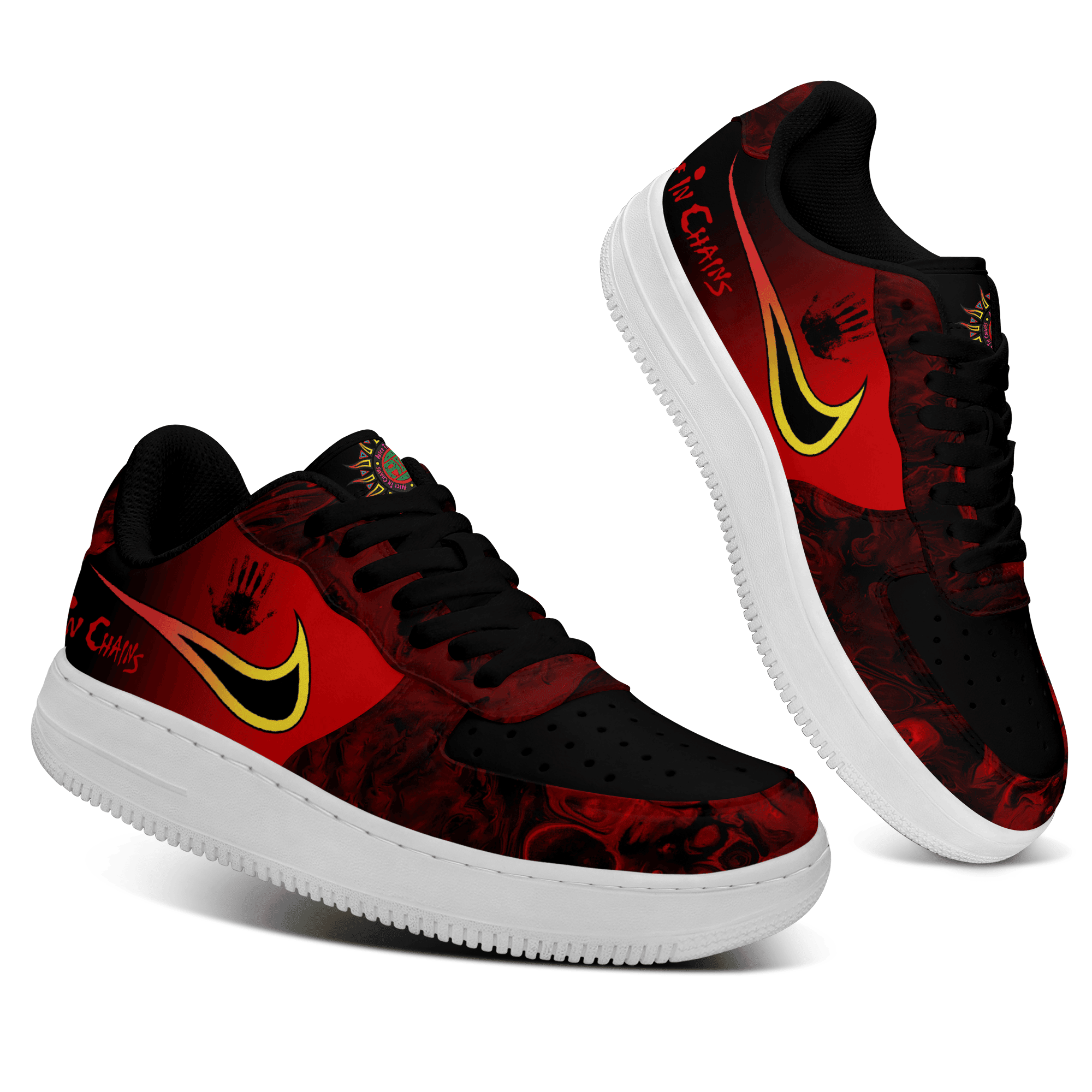 Ideafootwear Alice In Chains Air Low-Top Sneakers Shoes For Men And Women