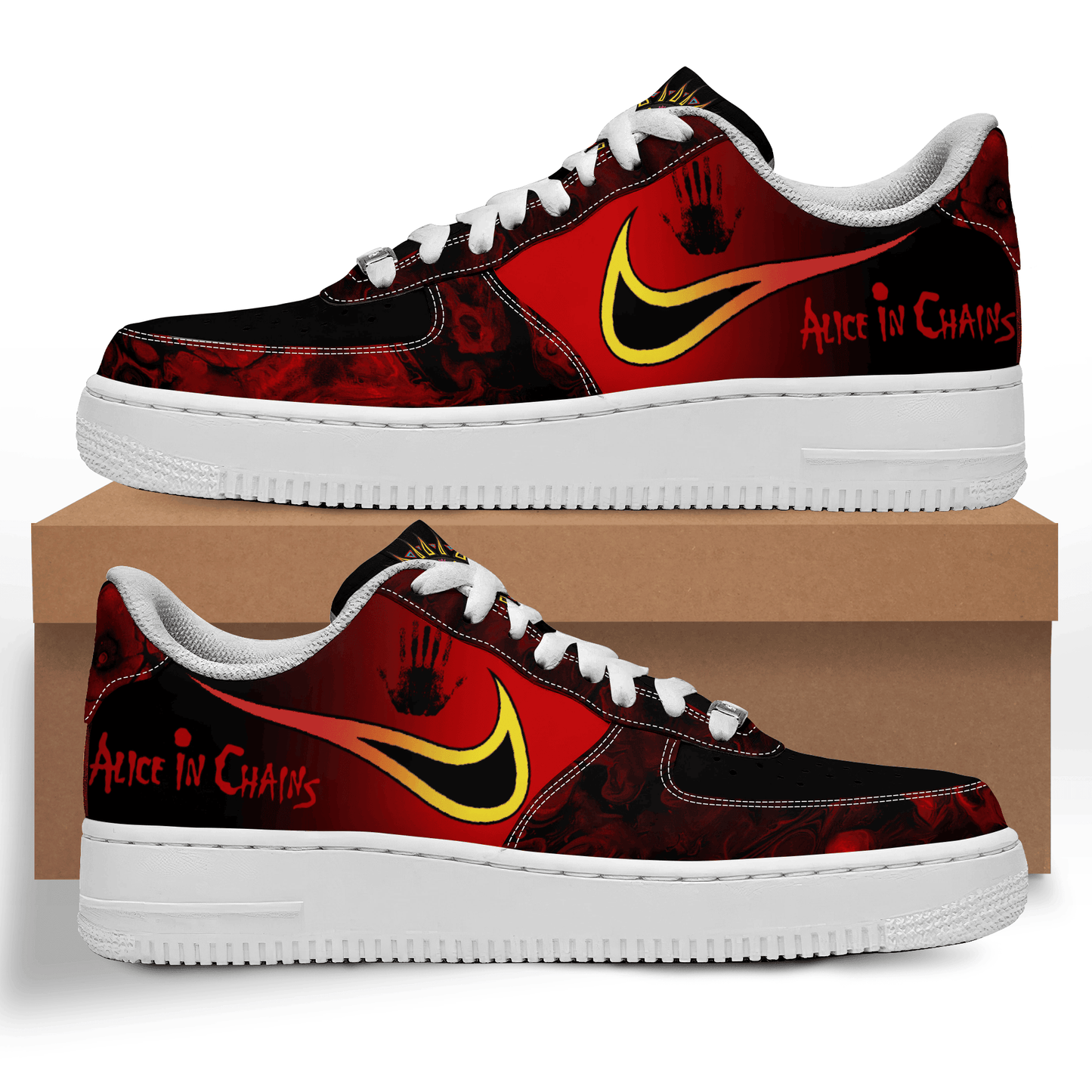 Ideafootwear Alice In Chains Air Low-Top Sneakers Shoes For Men And Women