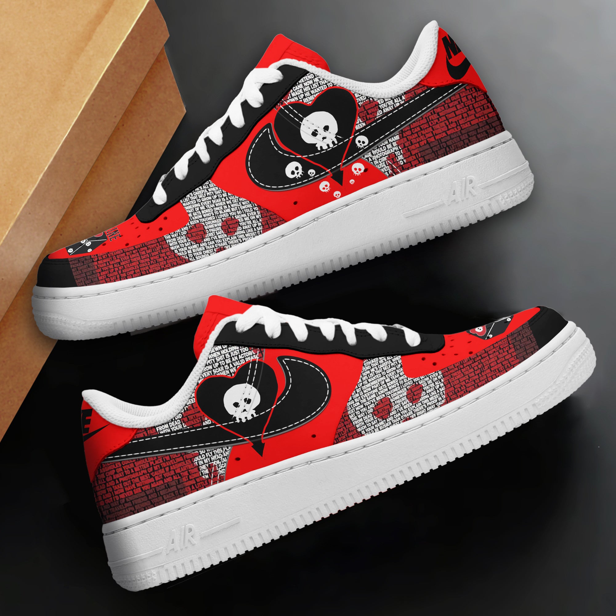 Ideafootwear Alkaline Trio Air Low-Top Sneakers Shoes For Men And Women