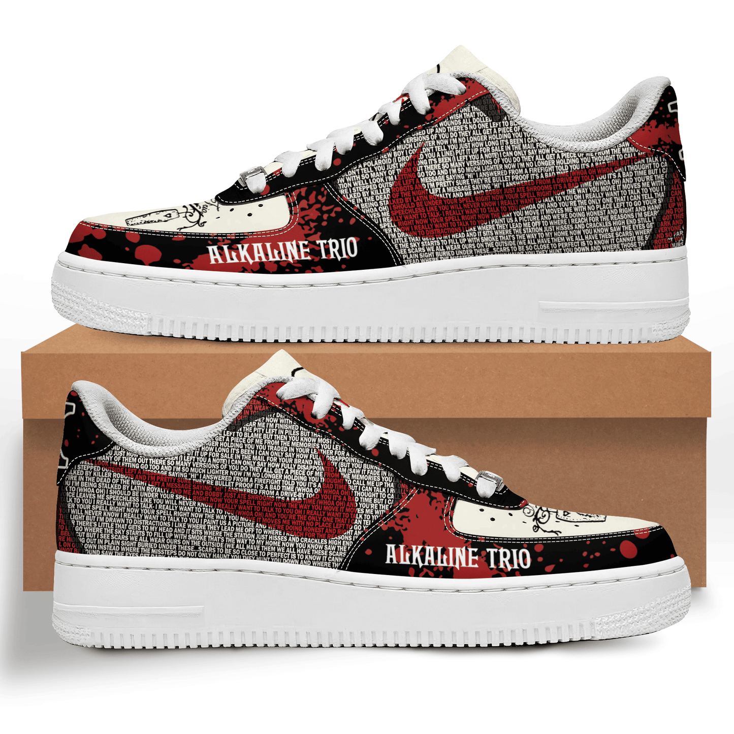 Ideafootwear Alkaline Trio Air Low-Top Sneakers Shoes For Men And Women
