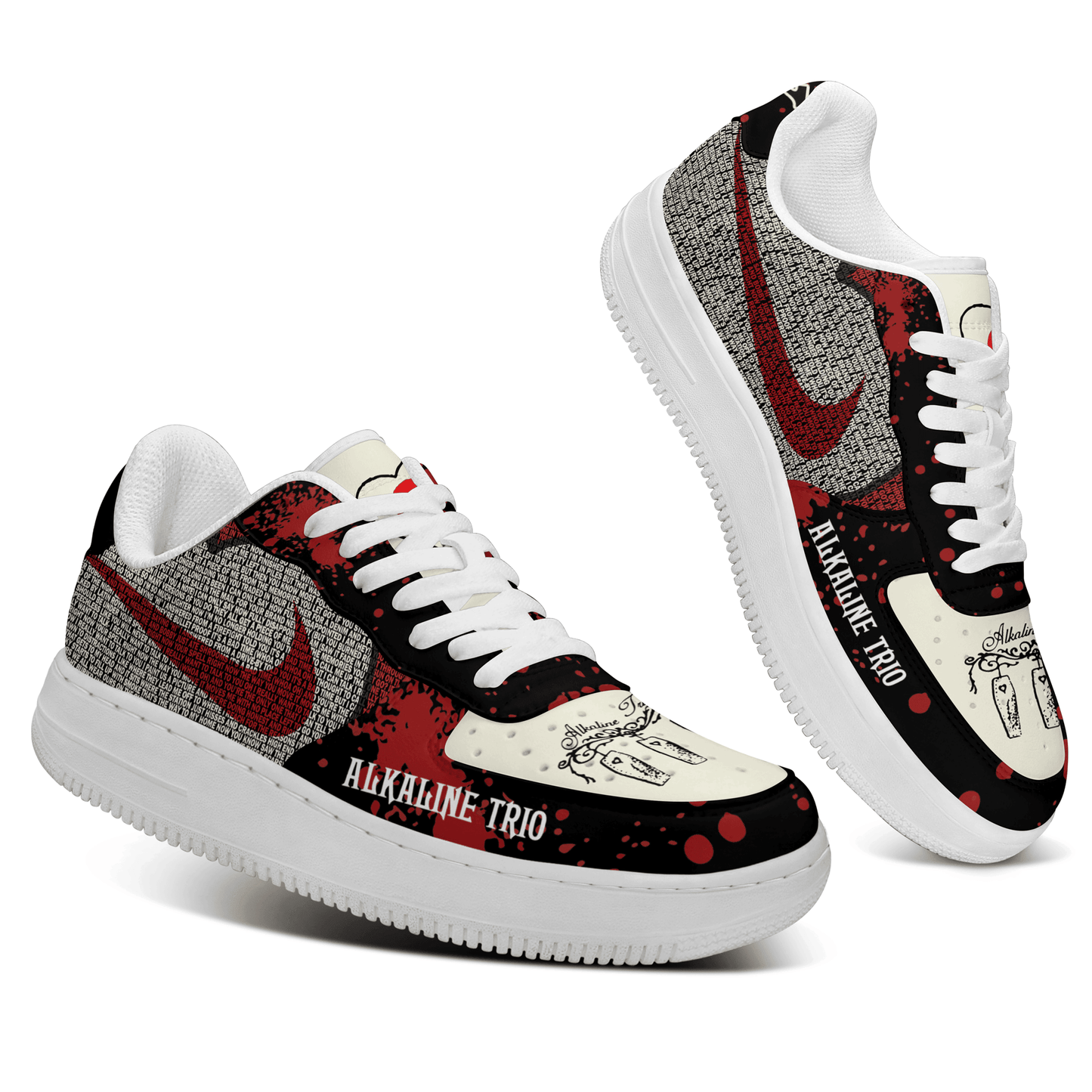 Ideafootwear Alkaline Trio Air Low-Top Sneakers Shoes For Men And Women