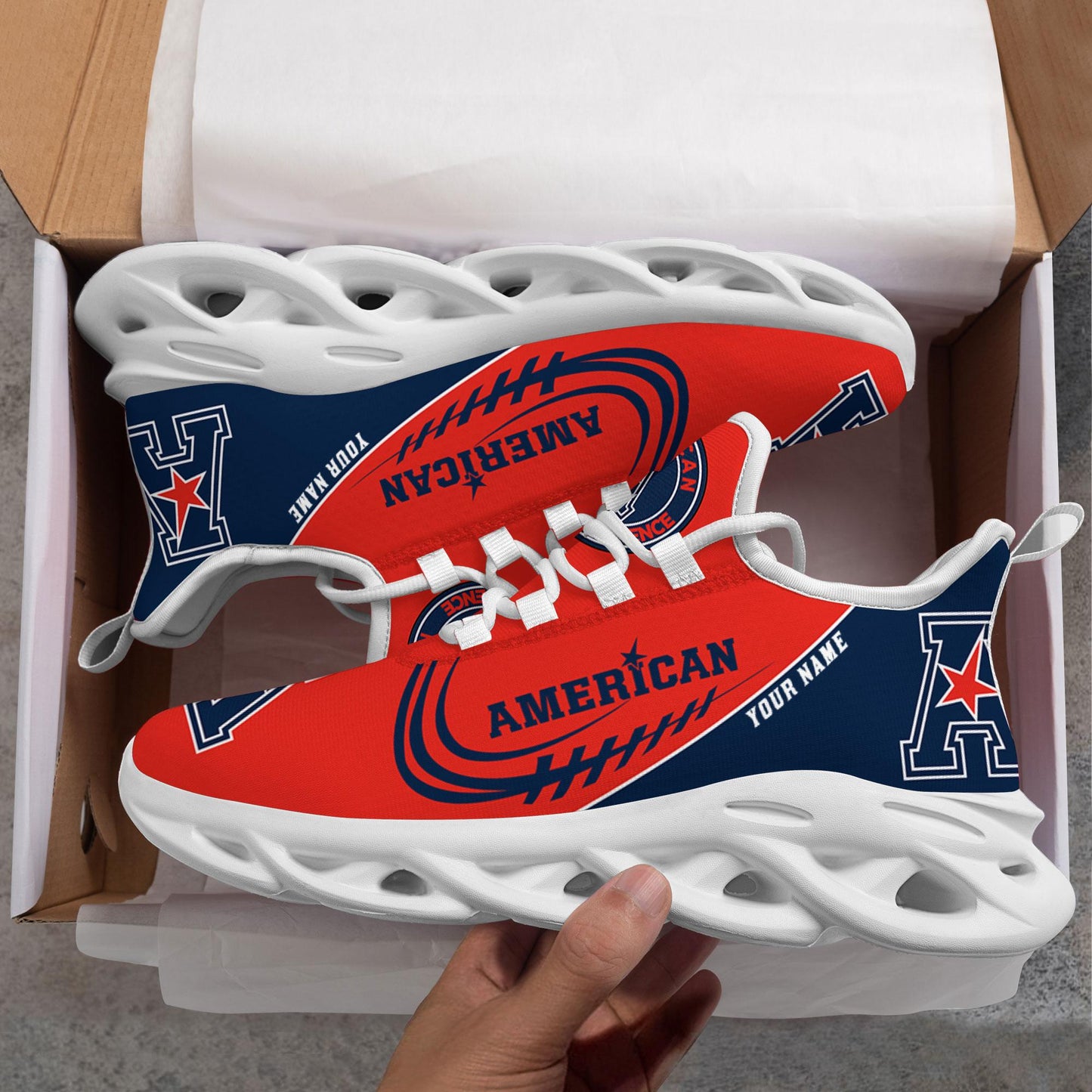 Ideafootwear American Athletic Conference Max Soul Shoes Sneakers For Men And Women