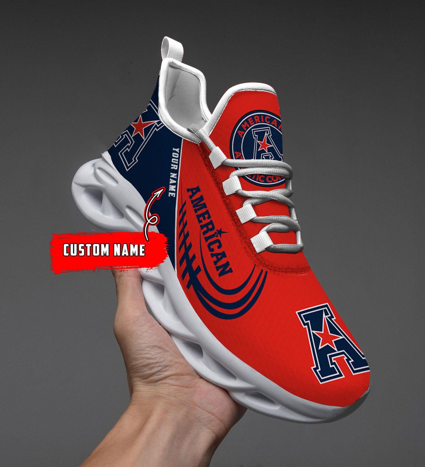 Ideafootwear American Athletic Conference Max Soul Shoes Sneakers For Men And Women