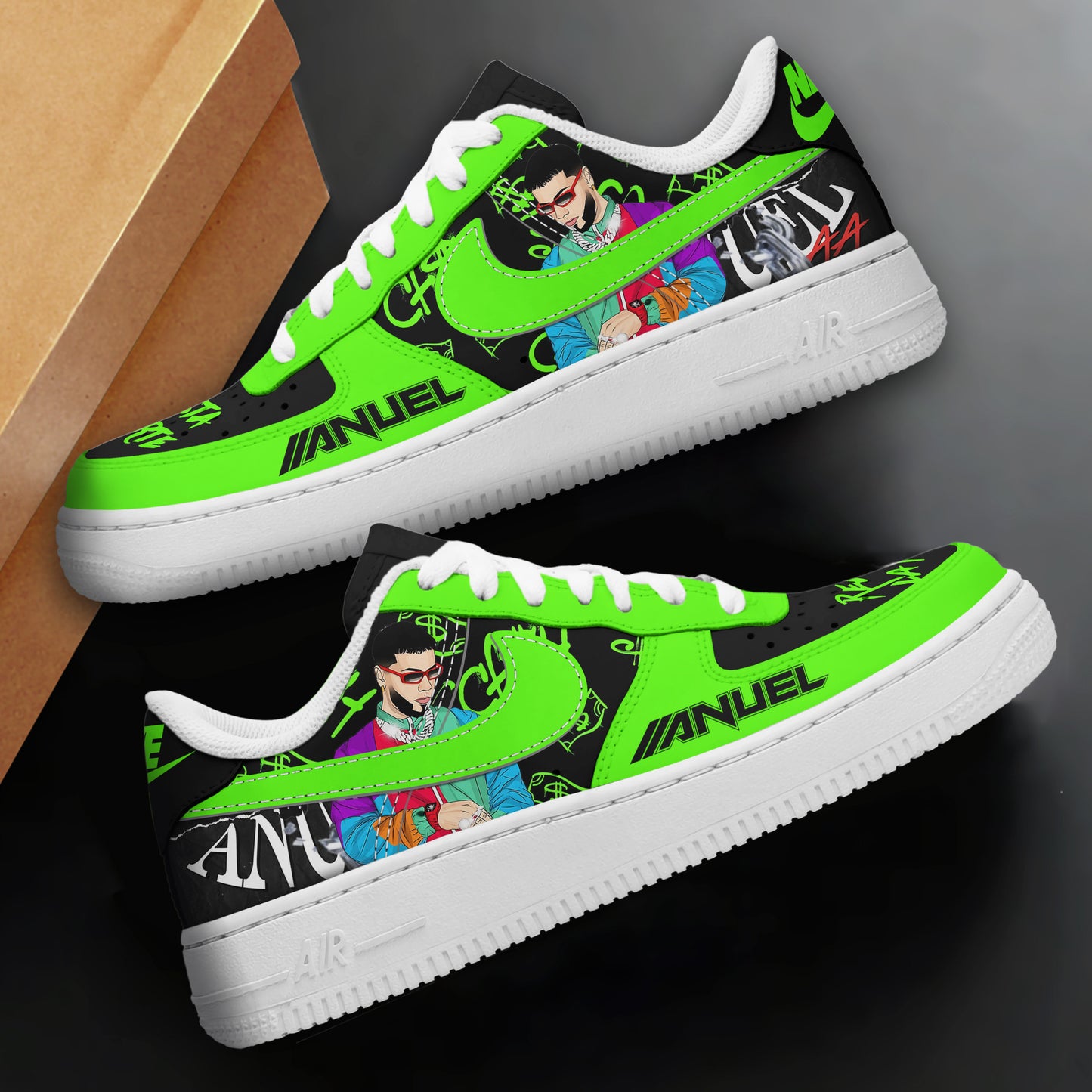 Ideafootwear Anuel AA Air Low-Top Sneakers Shoes For Men And Women