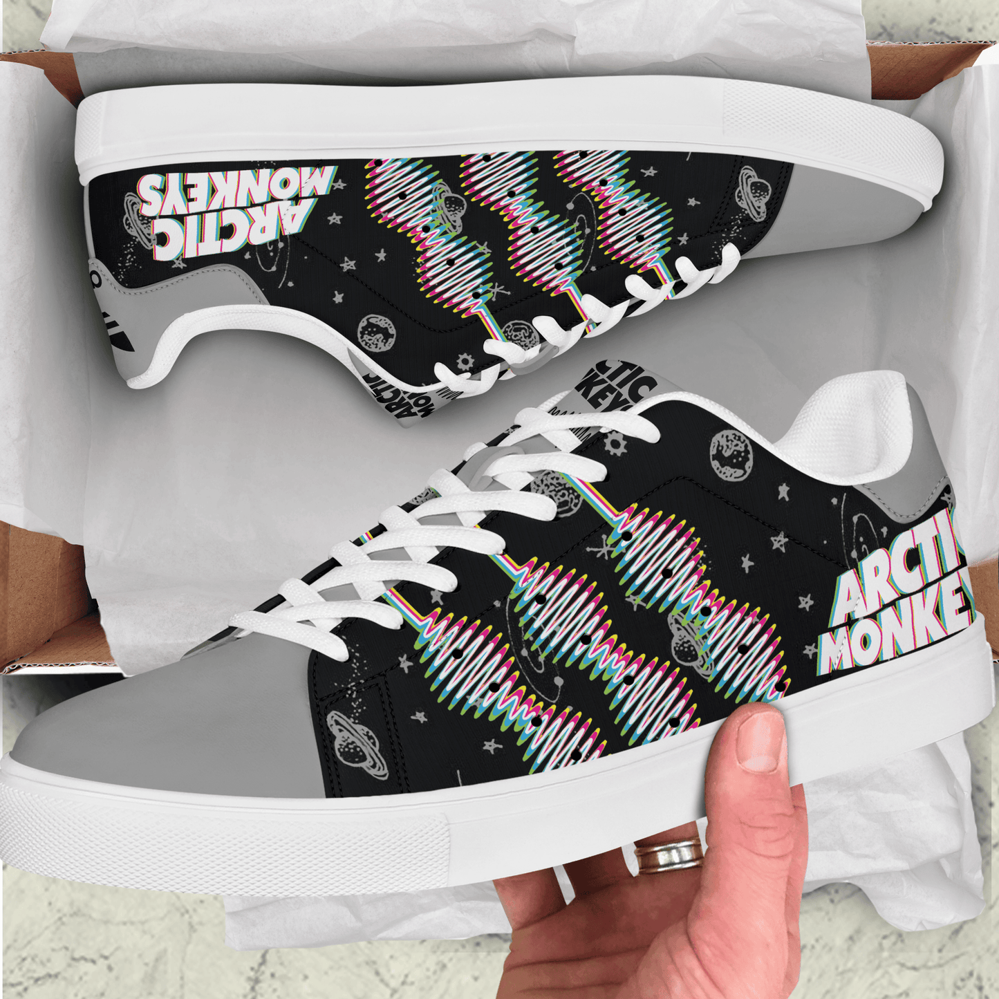 Ideafootwear Arctic Monkeys Air Low-Top Sneakers Shoes For Men And Women