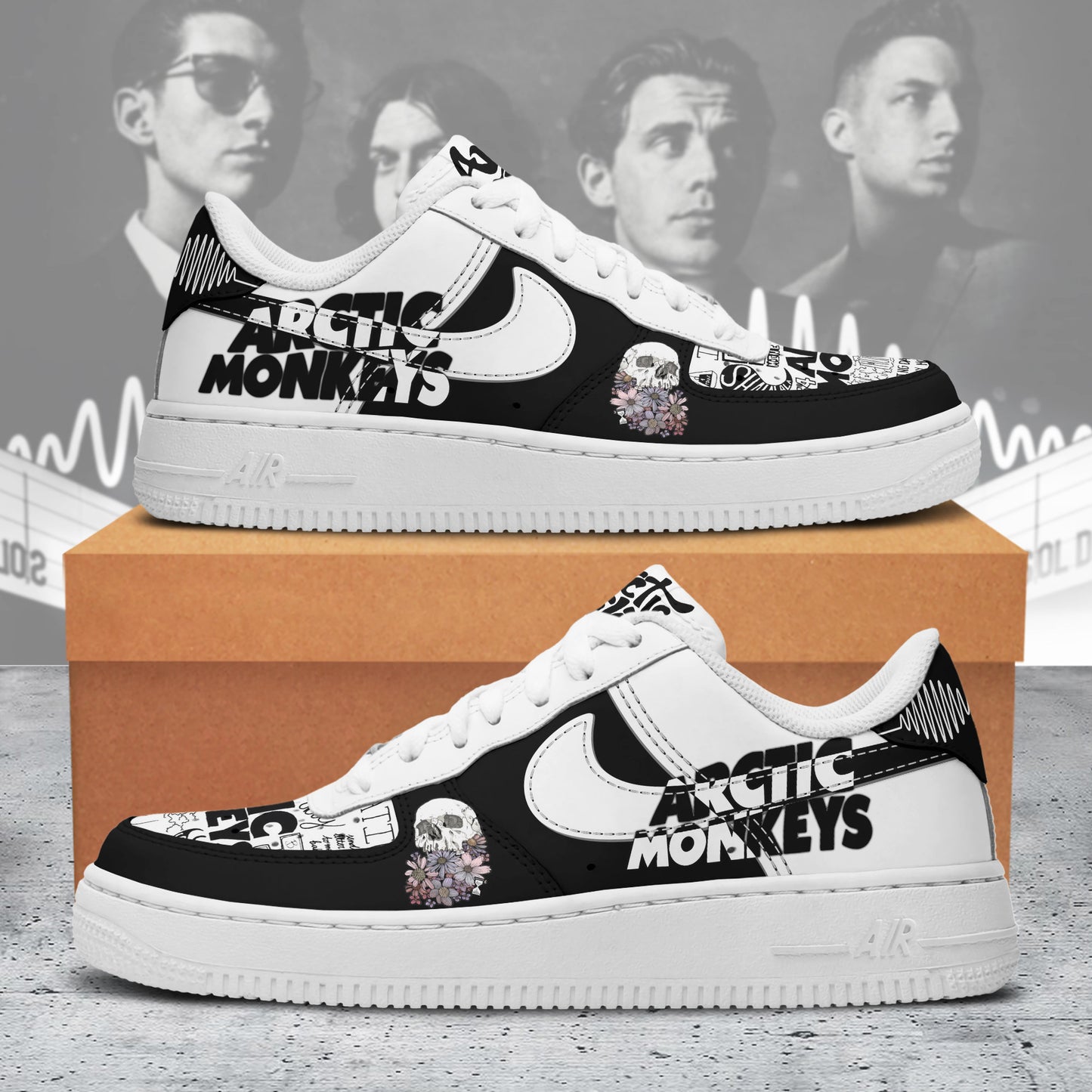 Ideafootwear Arctic Monkeys Air Low-Top Sneakers Shoes For Men And Women